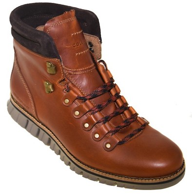 Cole Haan Zerogrand Mens Boots Waterproof British Tan Leather Sz 11.5 M C30405 Men main image 3