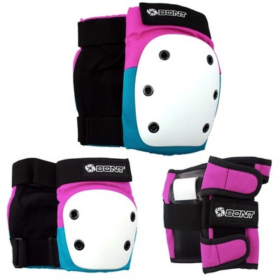 Bont Skates  Junior/Kids Triple Pad Protection Set with Knee Pads, Elbow P