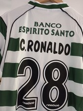 Maillot CR7 Sporting CP Cristiano RONALDO Numéro 28 Reebok Taille L NEUF