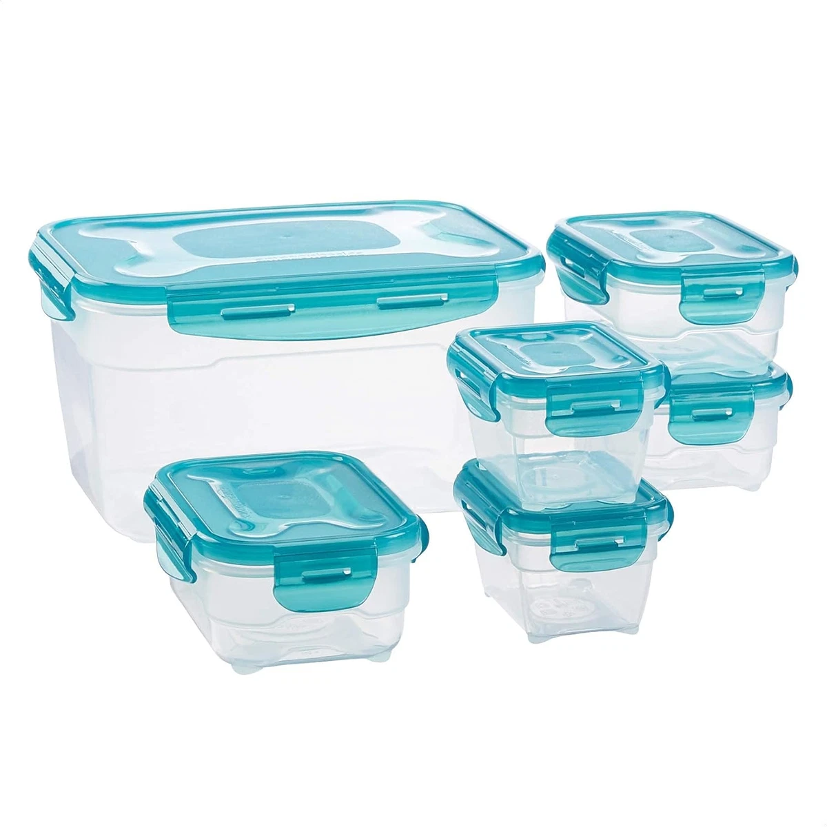 Contenitori ermetici rettangolari per alimenti in plastica - lt.1,00
