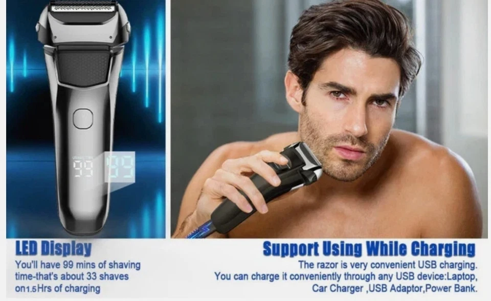 Electric Razor for Men,Shavers for Men Electric Razor Wet Dry - Image 3 of 4