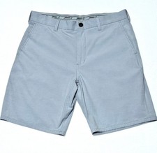 JOHNNIE-O Performance Calcutta Golf Shorts - Light Gray Chrome - Men's 33 MEDIUM