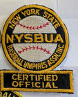 pair of NY baseball umpire association patches & softball patch — photo 4