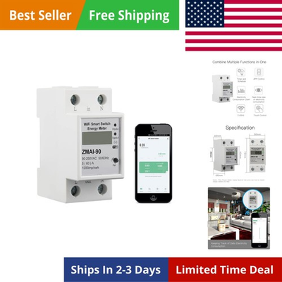 #ad WiFi Smart Energy Monitor Switch Meter Compatible with Alexa Google Home Re... $62.99