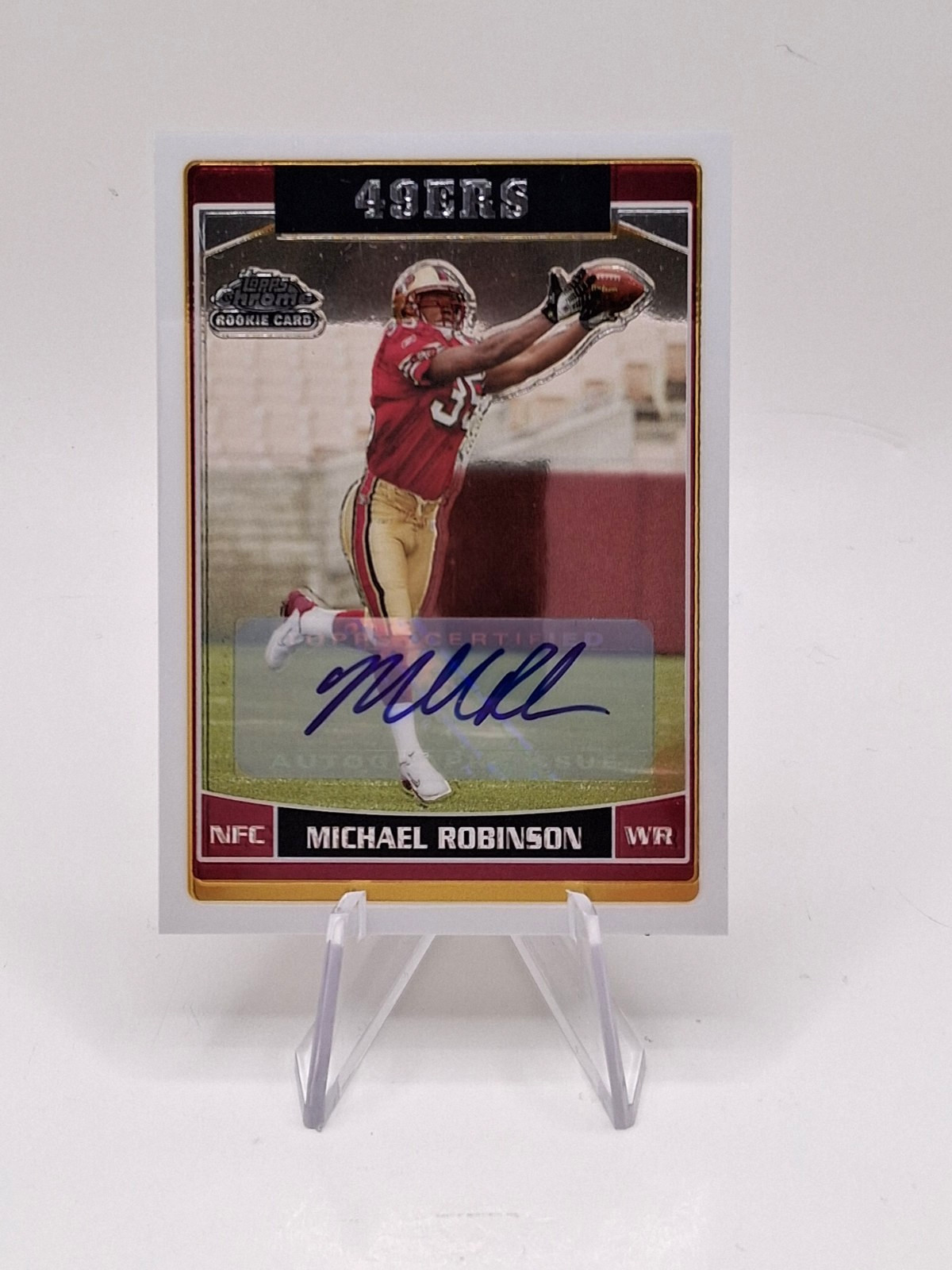 Michael Robinson Topps Chrome #255 Autograph