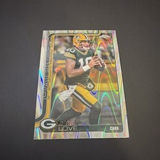 2025 Topps Chrome Football Jordan Love Raywave Refractor Packers QB