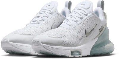 New 2026 Nike Men's Air Max 270 Premium Men's Size 7.5-13White/ Silver/Off White
