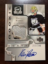 2006-07 Upper Deck The Cup Karri Ramo Patch Auto RC 211/249 (#158)