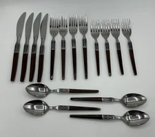 Vtg MCM 16Pc Ekco Eterna LA JOYA Flatware Service For 4 Stainless Steel JAPAN