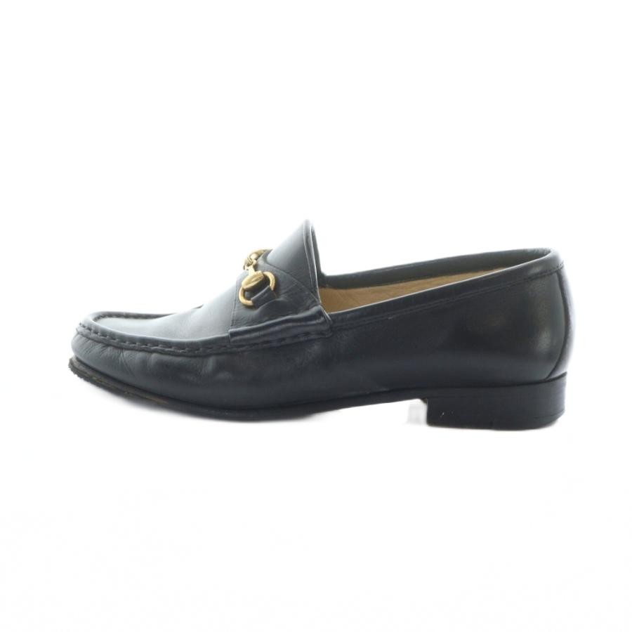 GUCCI Horsebit Leather Loafers Dress Shoes Size:35/JP:22 Black 141113K Authentic thumbnail 2