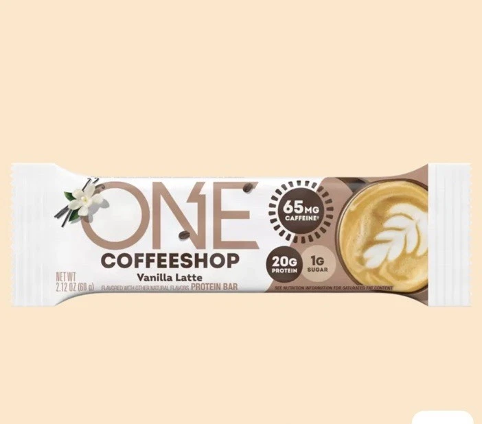 ONE Bar кофейня, вкус ванили латте, 20 г белка упаковка из 12 - Изображение 2 из 3