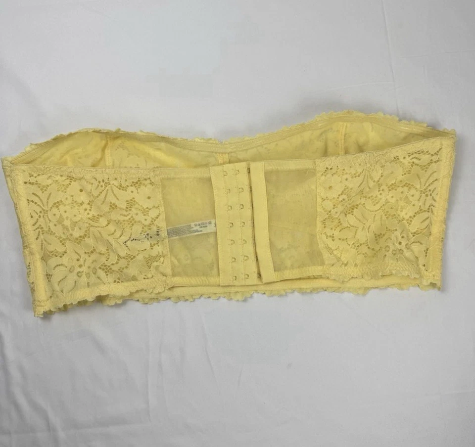 Sujetador Bralette Top Amarillo Ajustable By Anthropologie Bandeau de Encaje XL para Mujer Foto 3 de 4