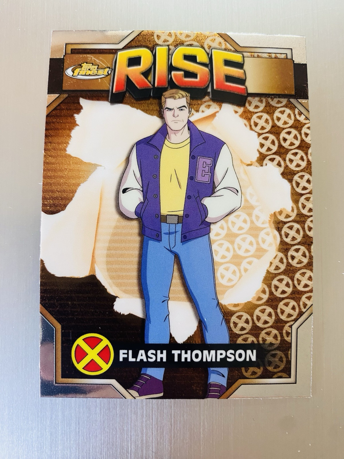 Flash Thompson 2025 Topps Finest X-Men '97 Rise #23 Common Bronze