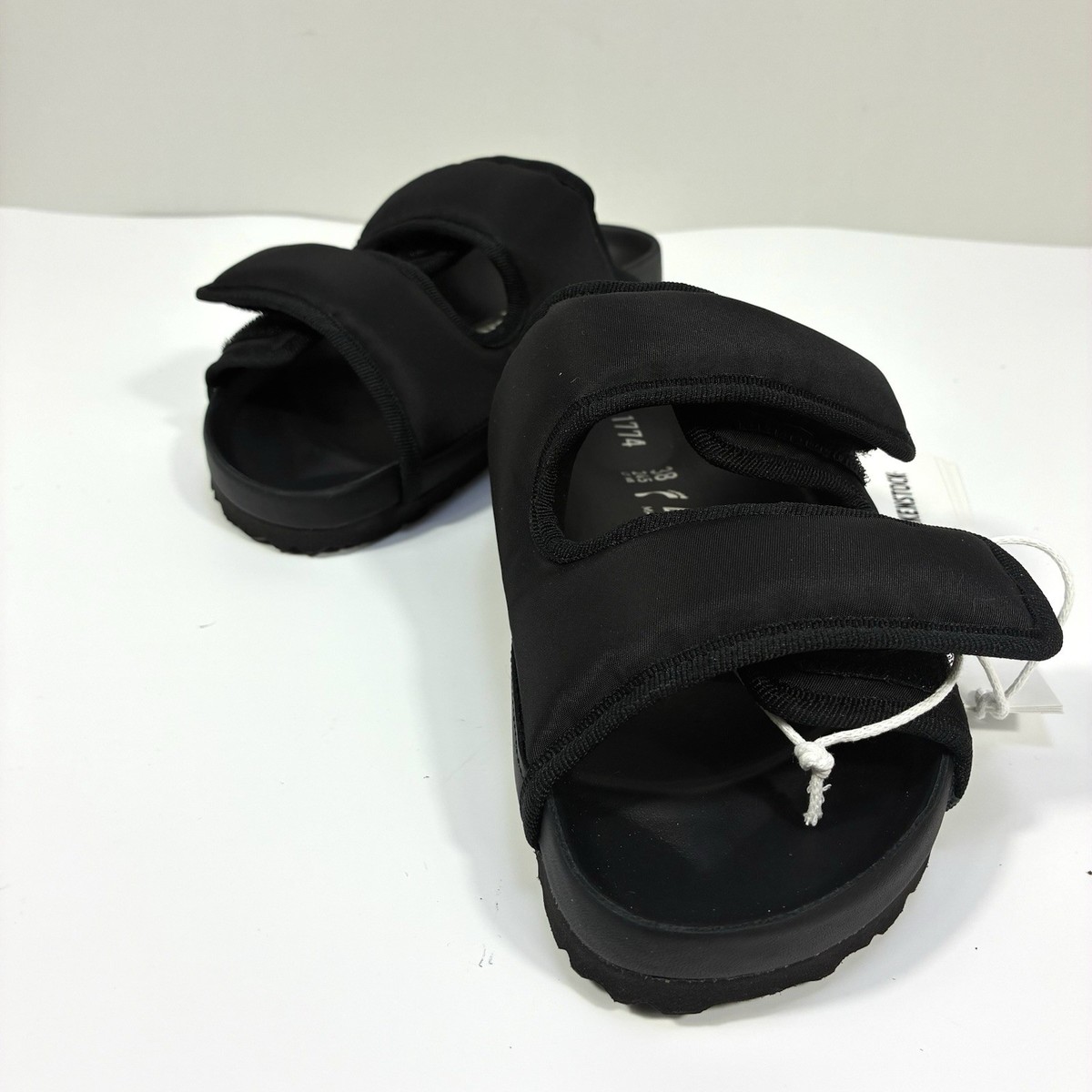 Birkenstock 1774 Arizona Cosny Nylon Sandals Black 37 6 NEW