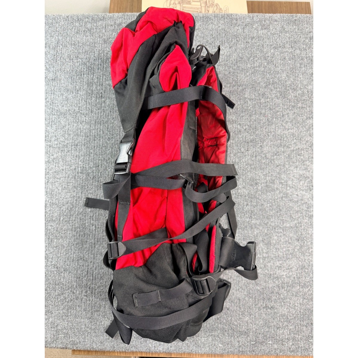 Vintage North Face Patrol Pack Backpack Red Black Hiking Travel