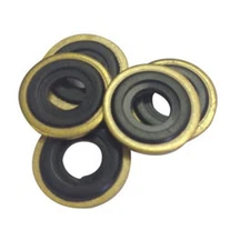 Oxygen Washer Brass with Viton Insert Pack of 5