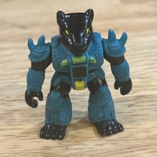 Takara Hasbro Battle Beasts Black Panther #57 Figure - Wood Rub (No Weapon)