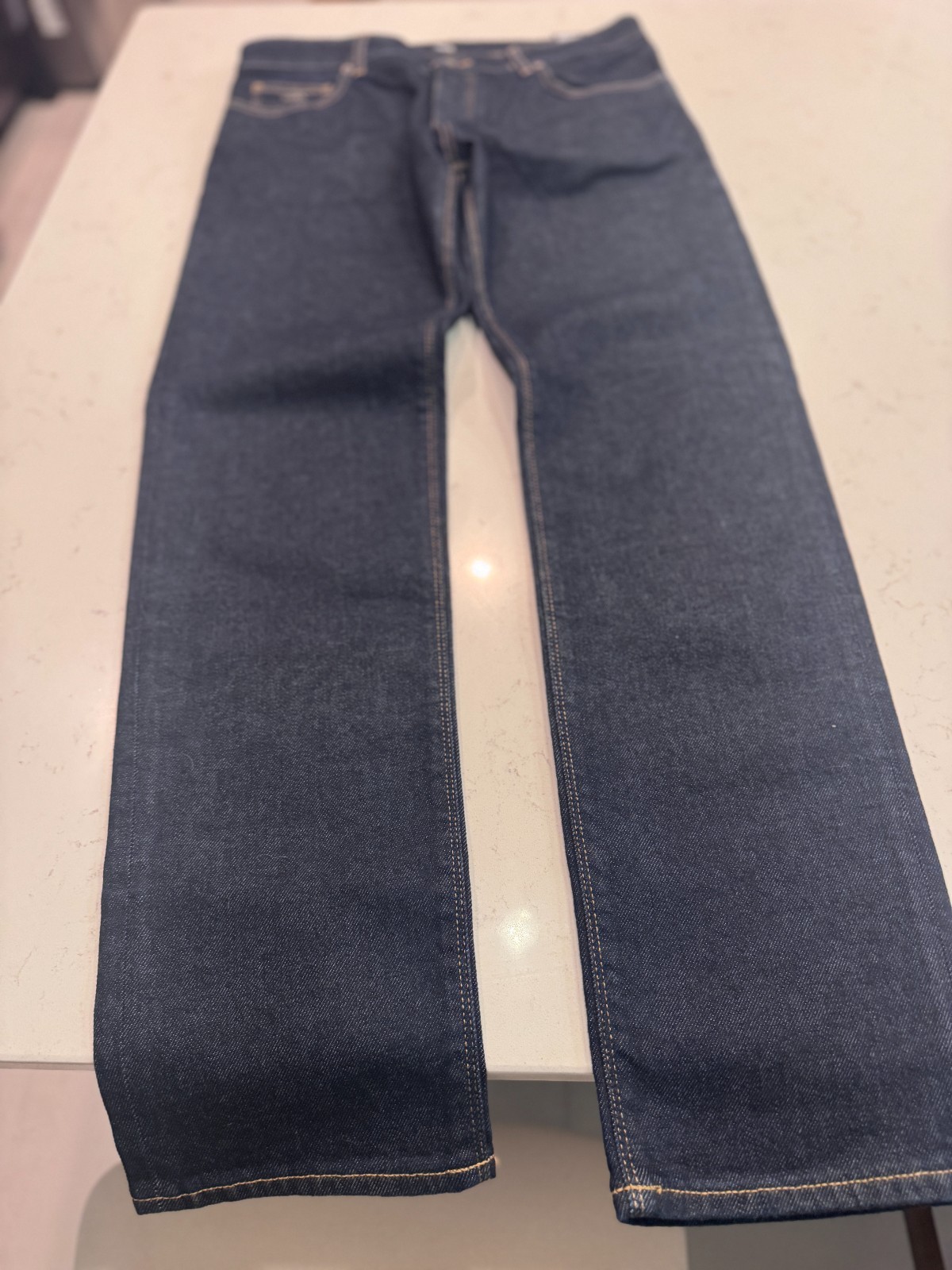 HUGO BOSS Maine Regular Fit Jeans Men's 34x32 Dark Blue Denim thumbnail 3