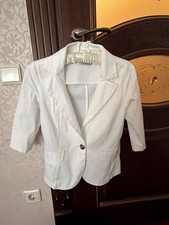 Women Rinascimento Blazer White Cotton 34