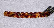 France Luxe SCALLOPED LONG  SKINNY BARRETTE Handmade French Hair Clip NWT