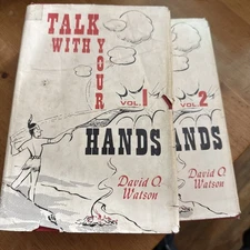 TALK WITH YOUR HANDS By David O. Watson Sign Language Books Vol. 1 & 2 Pub. 1973