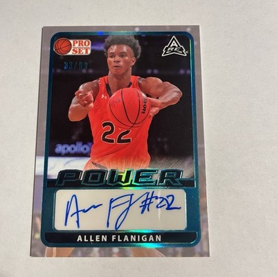 2021-22 Pro Set Power Spectrum Platinum #BA-AF1 Allen Flanigan ARC RC AUTO /99