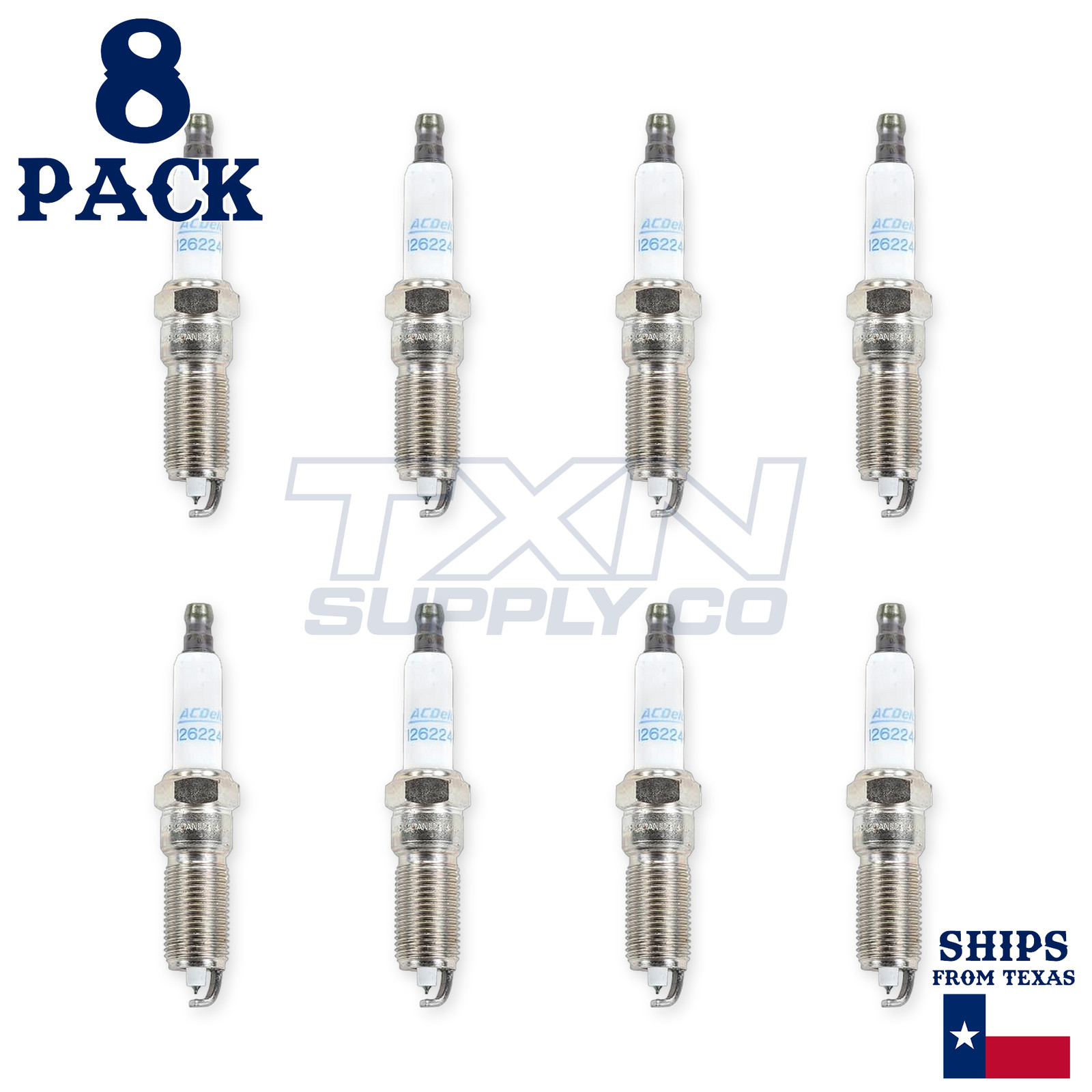 2004-2006 Cadillac XLR 4.6L ACDelco Double Platinum Spark Plugs - 8 Pack