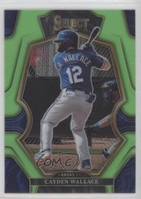 2023 Panini Select Premier Level Neon Green Prizm 71/75 Cayden Wallace #132 0w3
