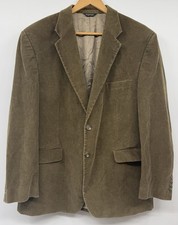 VTG Y2K Ralph Lauren Chaps Corduroy Blazer Men 44R Olive Green Academia Preppy