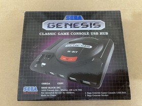 Sega Mega Drive Classic Game Console 4 Port USB Hub Boxed Fast Despatch Next Day