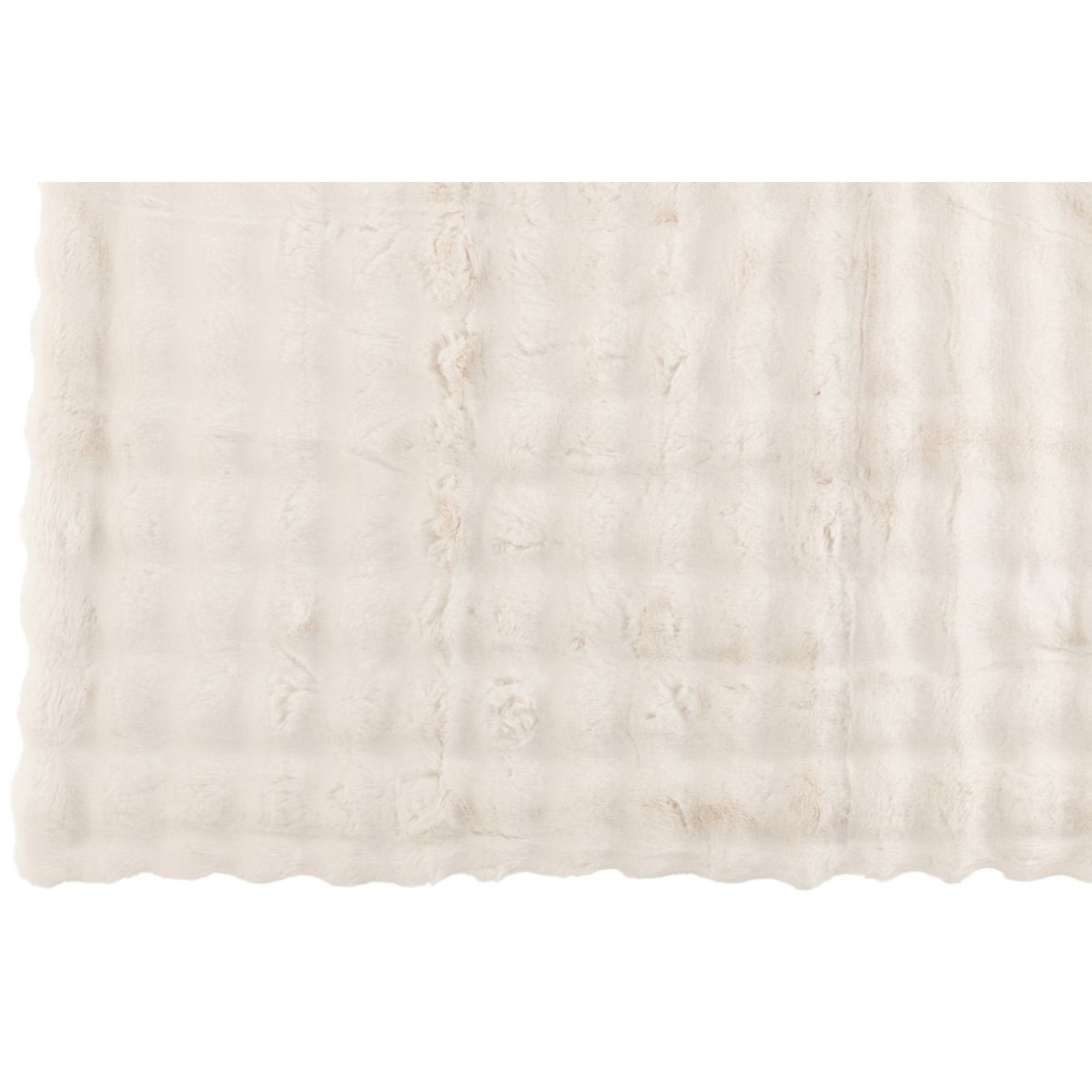 Plaid blanc Wave couverture cocooning pour soirées canapé