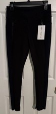 Athleta Stellar Mid Rise Slim Pant Tight, Black And Blue Size Small -NEW