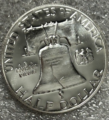 1951 Proof Franklin Silver Half Dollar 50C BBC2 - Picture 6 of 10