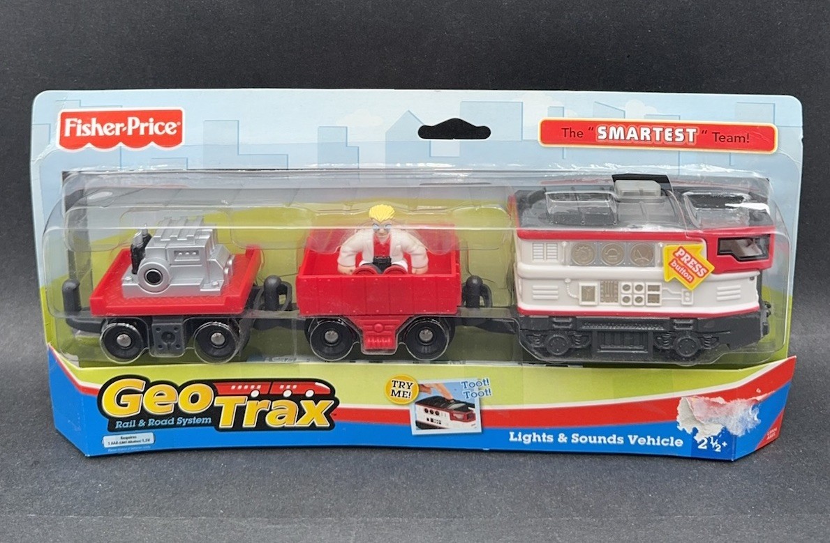NEW Fisher-Price GeoTrax The Smartest Team Toy Trains Collectible