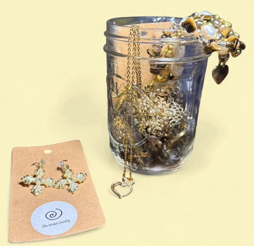 Golden hour inspired jewelry jar 