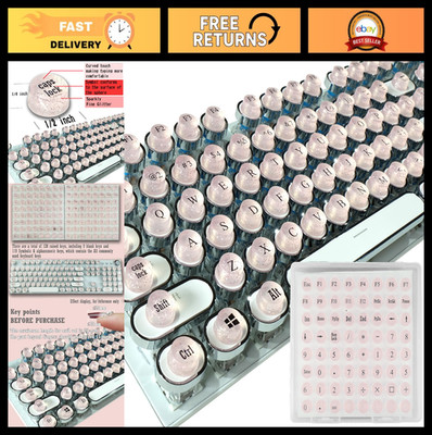 Silicone Keyboard Key Riser for Long Nails - 128 Self-Adhesive Alphanumeric Keys