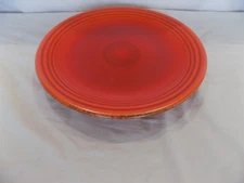 RARE EARLY EXPERIMENTAL MOTTLED GLAZE FIESTA WARE CHOP PLATE