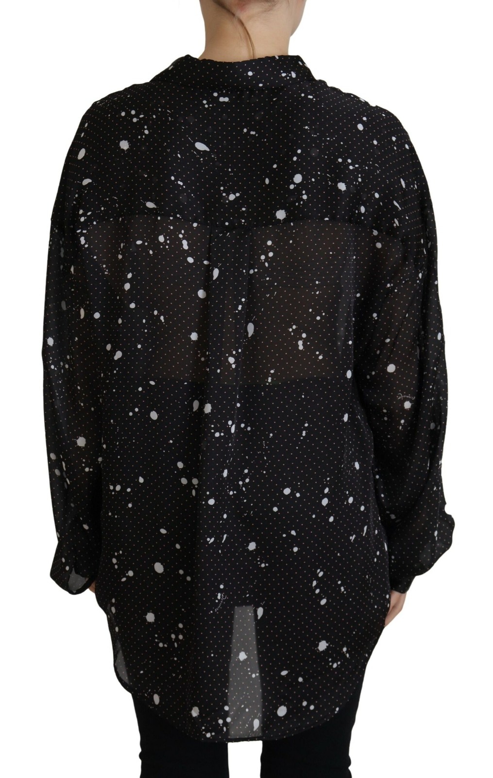 Dsquared² Black Polka Dots Collared Button Down B… - image 3