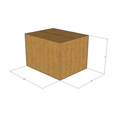 5 10x8x7 Kraft Brown Corrugated Shipping Boxes 32 ECT Single-Wall New
