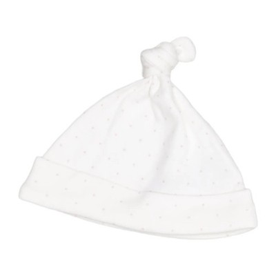 Next Baby, Beanie-Mütze, Größe: 50, Baumwolle, Weiß/Pink, Mädchen #roc