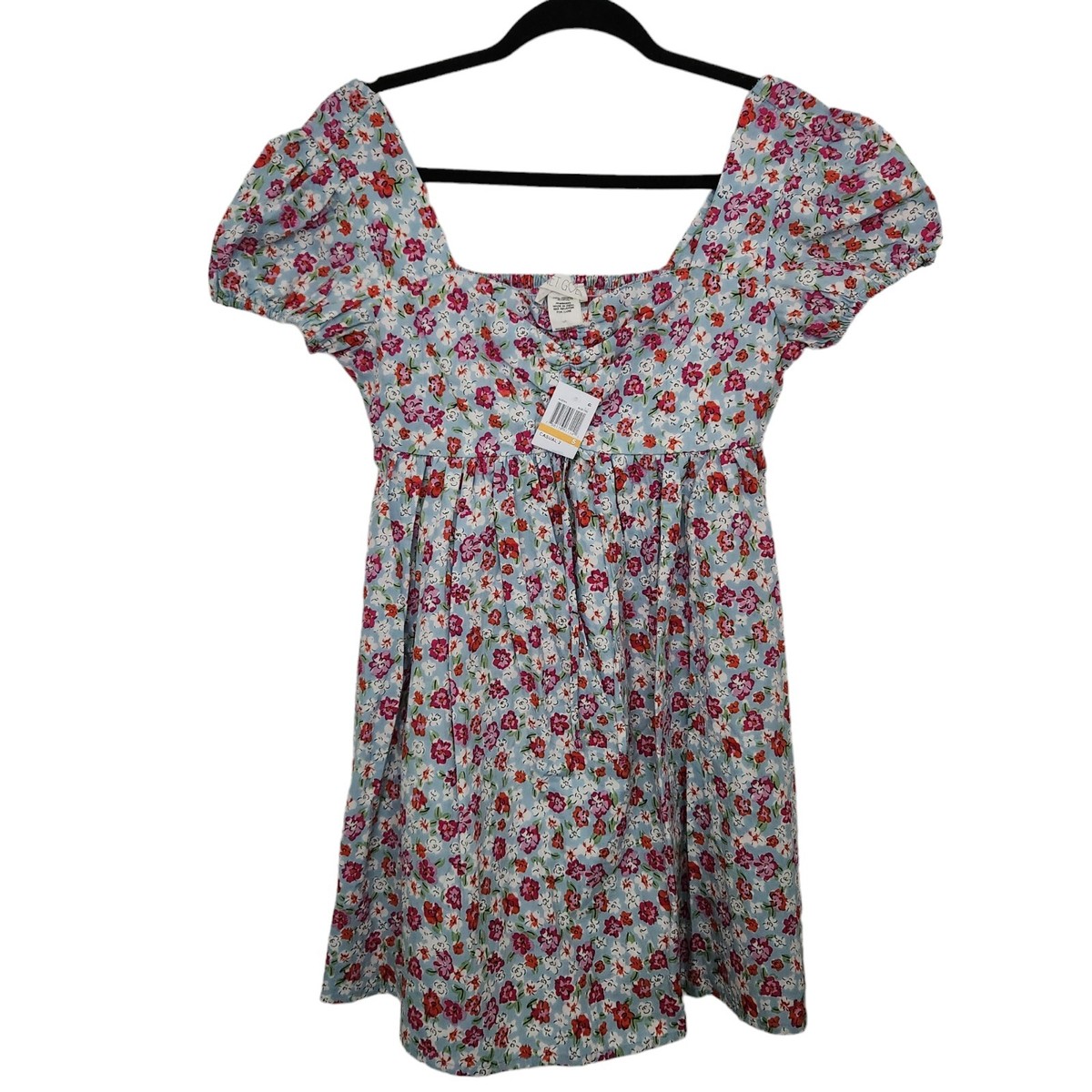 isabella mini dress Simply Red Isabella Smocked Waist Mini Dress M / Simply Red