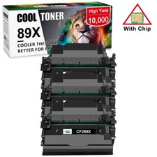  With Chip 3PK CF289X Toner Black for HP 89X LaserJet Pro M528f M507n M507dn