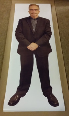 Flat Ronnie Mund LIFE SIZE Poster 70''x24'' Measures 5 feet 7 inches! Howard Stern