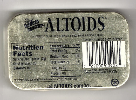 Altoids Factory Sealed Metal Tin - Creme de Menthe | eBay