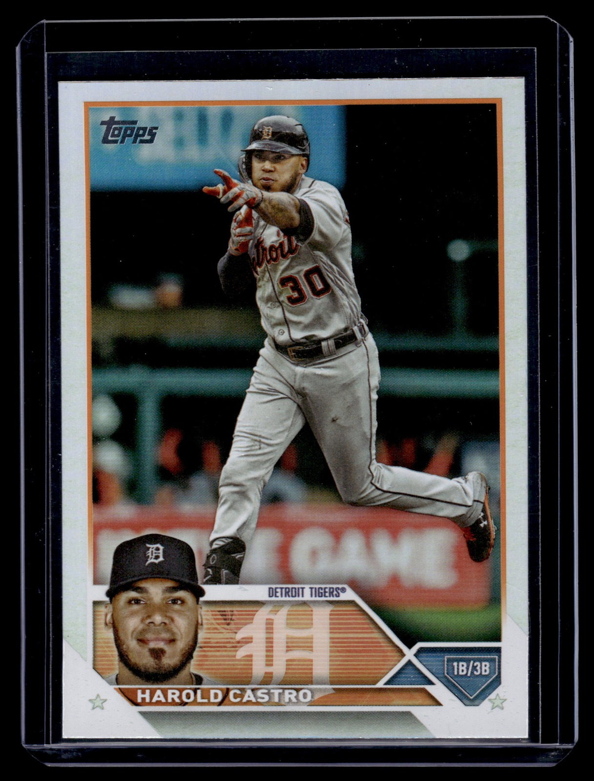Harold Castro 2023 Topps Series 1 One Baseball Rainbow Foil Card  #126