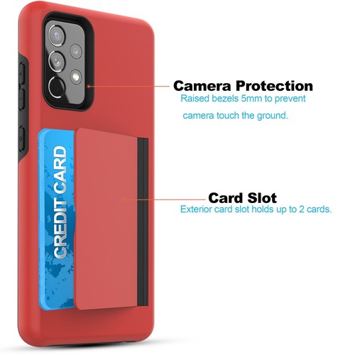 Coque portefeuille pour Galaxy A52 4G / A52 5G avec emplacement porte carte - Photo 13 sur 16