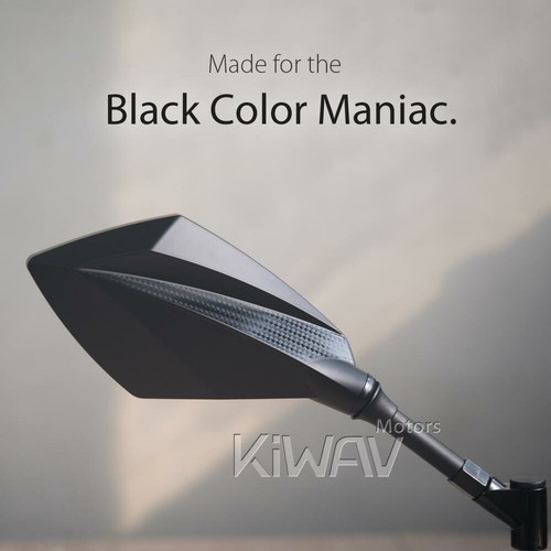 Motorcycle Mirrors Deus Black and Carbon M10 for Suzuki Gladius GSX 1400 1200 - Picture 6 of 12