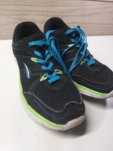 Womens ATHLETIC SHOES LA GEAR BRAND SIZE 7.5 BLACK FABRIC CUSHION INSOLE - Picture 8 of 9