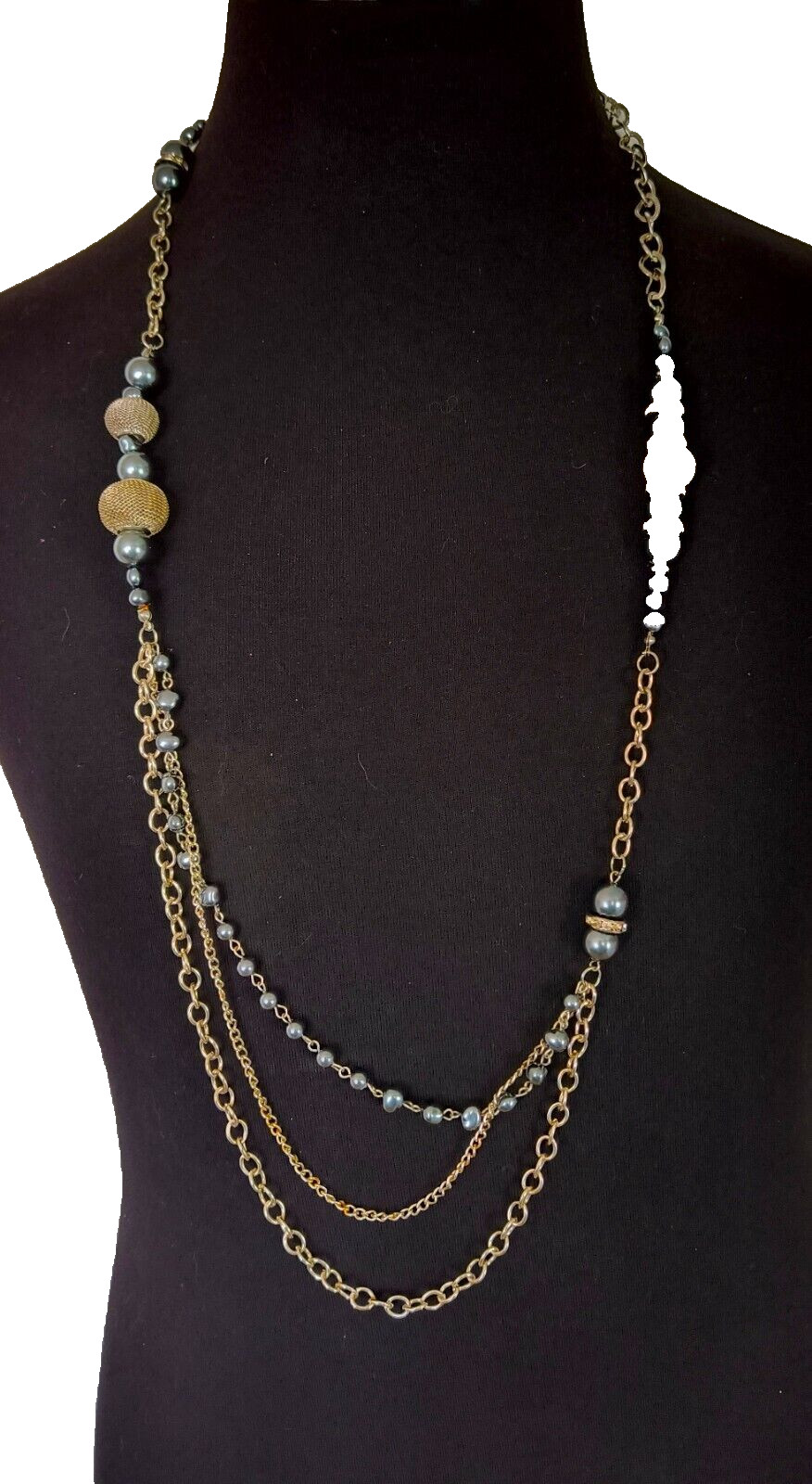 Women's Necklace Statement Multistrand Imitation … - image 12