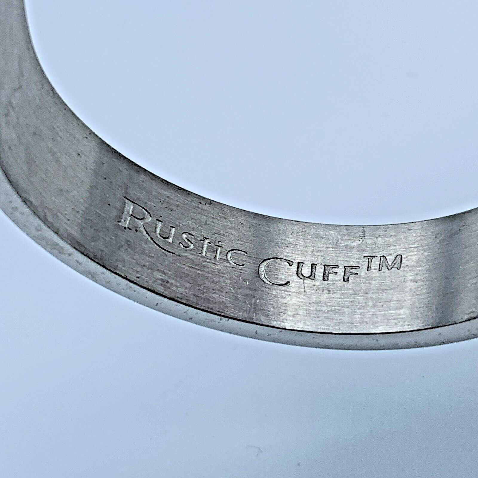 Rustic Cuff Turquoise Enamel Bangle Hinged Bracel… - image 5